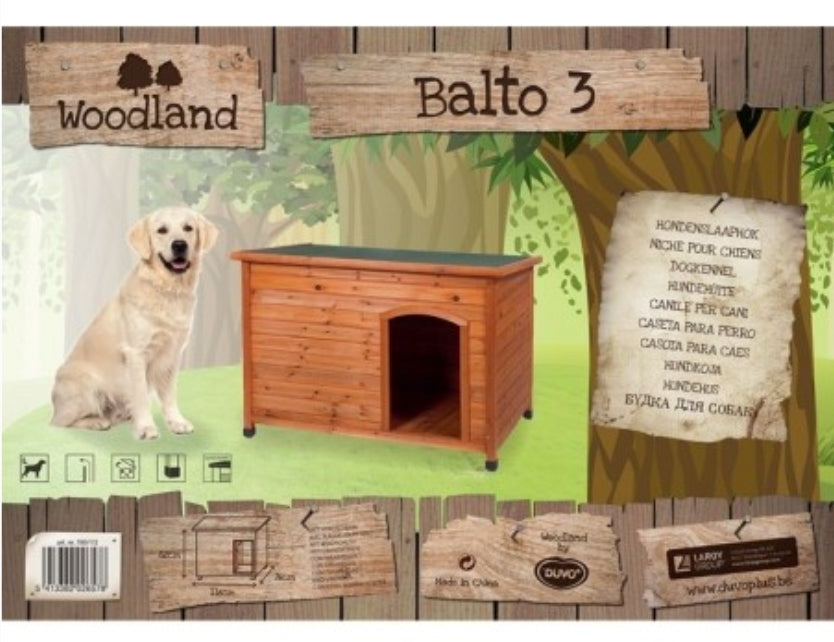Woodland Hondenhok Balto Classic 116x76x82cm - Duvo+