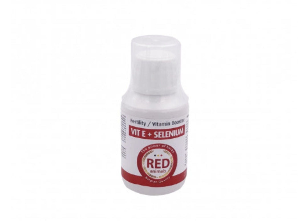Vitamine E + Slnium 100 ml (Booster de libido liquide) - Red Animals Birdshop Christina Pet Shop Vitamine E + Slnium 100 ml (Booster de libido liquide) - Red Animals Birdshop Christina Pet Shop