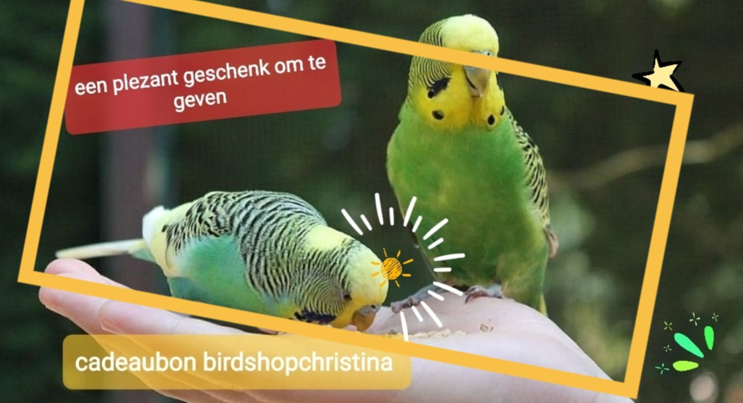 Cadeaubon Birdshop Christina