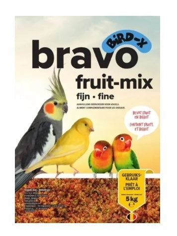 Bravo Fruit Mix Fijn 1kg - Bird-X Grizo ( eigenhandig verpakt )