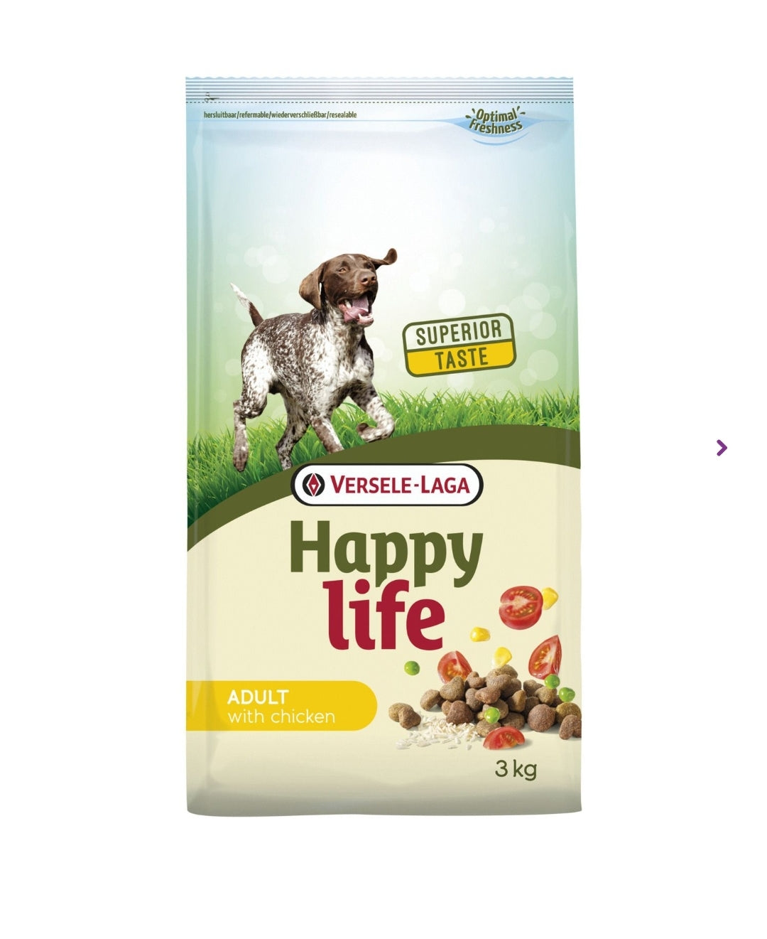 Happy Life Adult Kip Hondenvoer 15 kg - Versele Laga