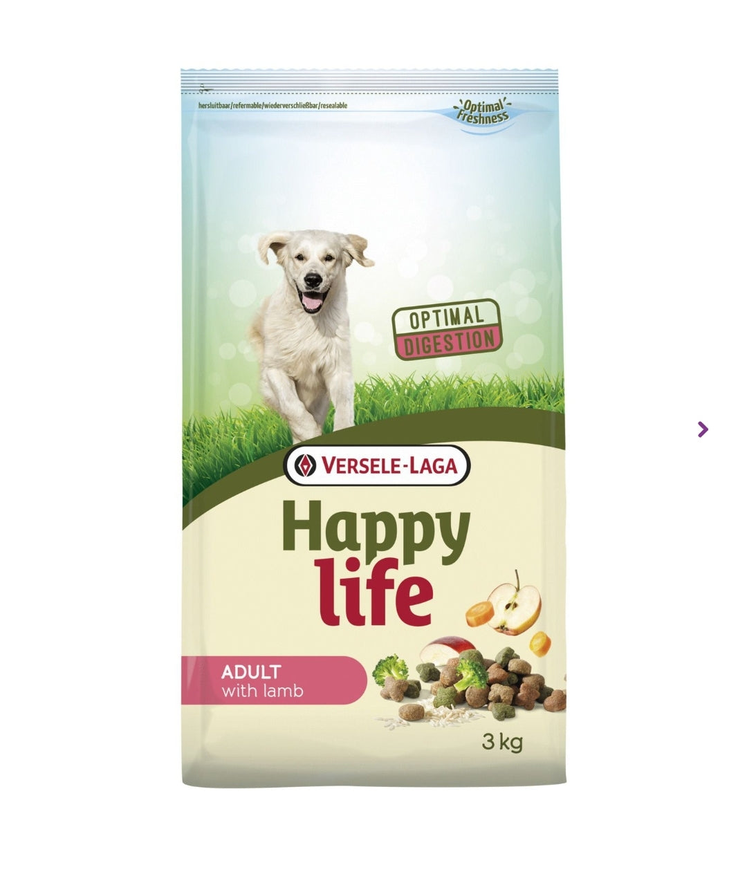 Happy Life Adult Lamb Dog Food kg Versele Laga – Birdshop
