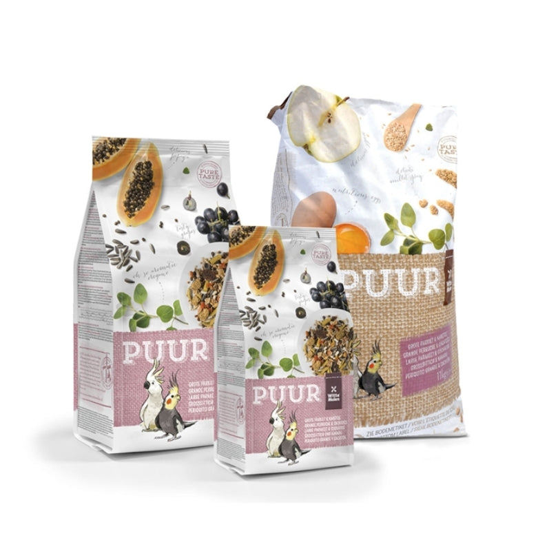 Puur Grote Parkiet & Kaketoe 750 Gram - Witte Molen