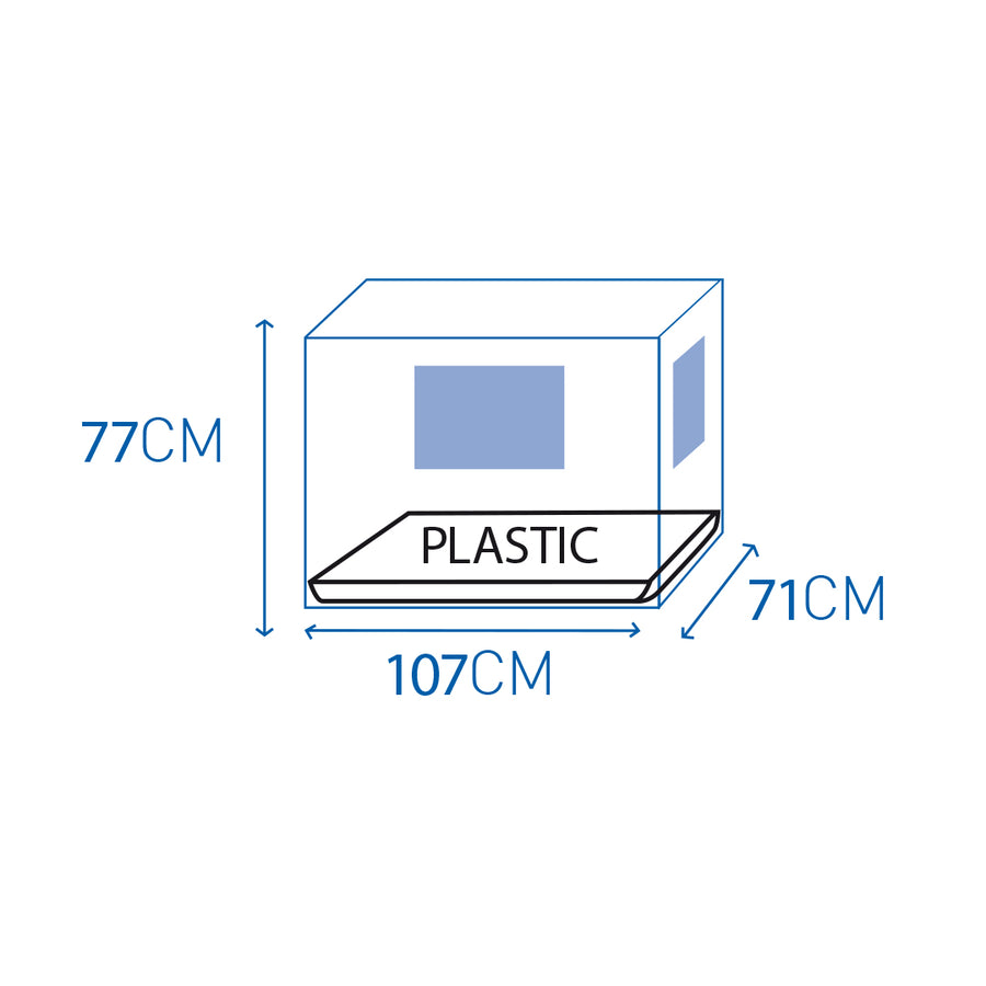 Duvo+ Draadkooi zilver XL 107x77x71 cm