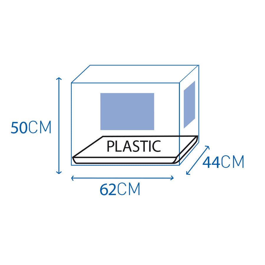 Duvo+ Draadkooi zilver S 62x44x50 cm