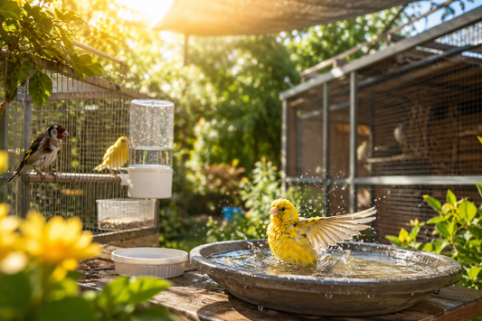 Hittestress in hun vogel verblijf vermijden