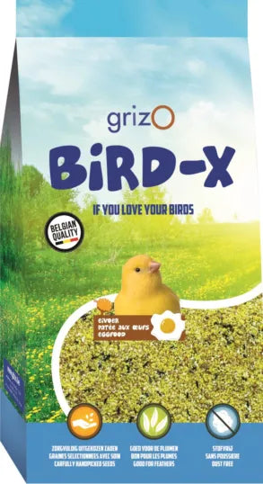 Opfokvoer Grizo Geel Vochtig Bird-X 800 Gram