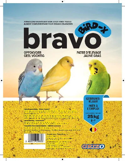 Opfok Eivoer Bird-X Bravo Geel Super Vochtig 900 Gram