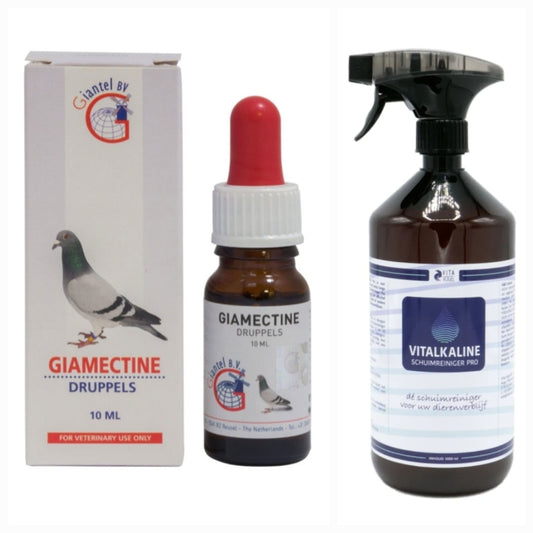 Combo Giamectine ( exzolt ) 10ml + Vitalkalin Schuimreiniger Pro 1L