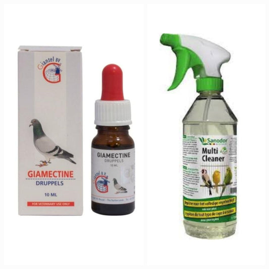 Combo Giamectine ( exzolt ) 10ml + Multi Cleaner Ontsmetter 500ml