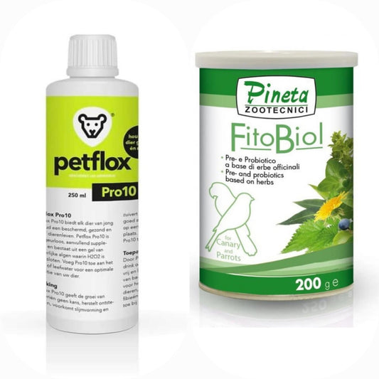 Combi Pakket - Petflox Pro10 250ml + FitoBiol 200 Gram Pineta