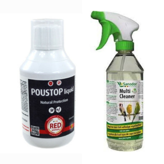 Poustop Liquid Anti Bloedluis + Multi Cleaner Ontsmetter