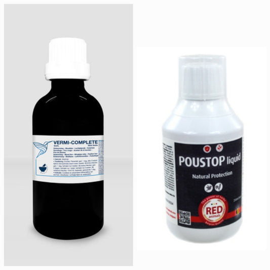 Vermi-Complete 50ml ( anti bloedluis ) + Poustop Spray 250ml