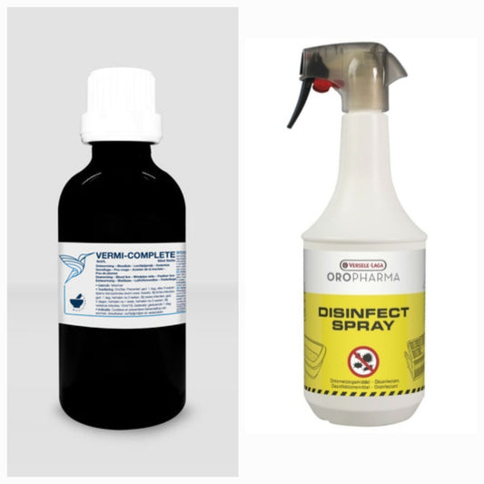 Vermi-Complete 50ml ( anti bloedluis ) + Disinfect Spray 1L