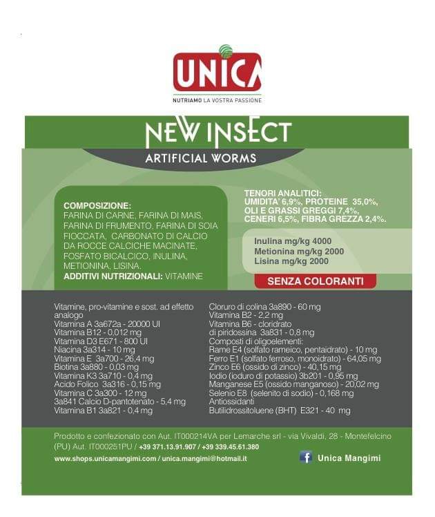 New Insect 1kg 35% Protéine - Unica