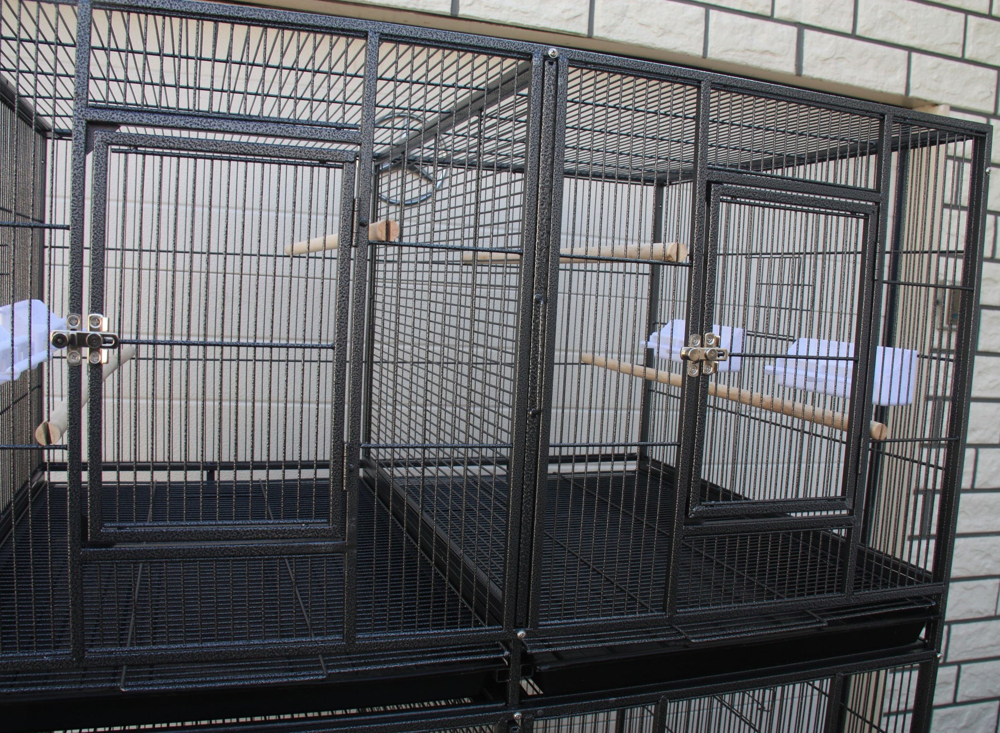 ORHEYA Vogelkooi met wielen en standaard - vogelvolière voor parkieten ORHEYA Vogelkooi met wielen en standaard - vogelvolière voor parkieten
