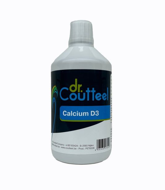 Calcium D3 500ml - Wateroplosbare vloeibare calcium met Vit D3 - Dr Coutteel
