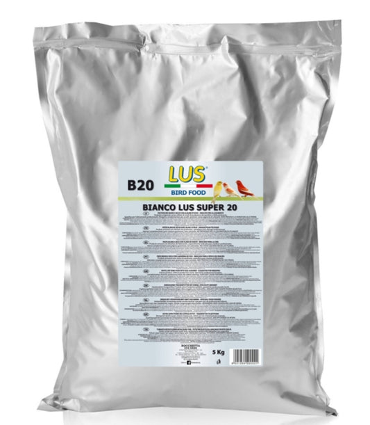 LUS B20 Eivoer - Bianco Lus Super 20 - 20% Eiwitten - 5kg