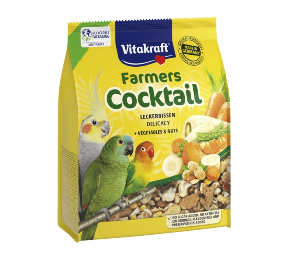 Farmers Cocktail voor grote parkieten en (dwerg)papegaaien