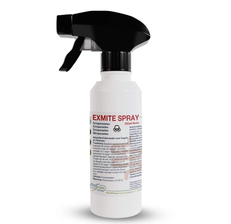 Paramite Insecticidal Spray Exmite spray 250ml - Anti Parasieten - Neornipharma – Birdshop ...