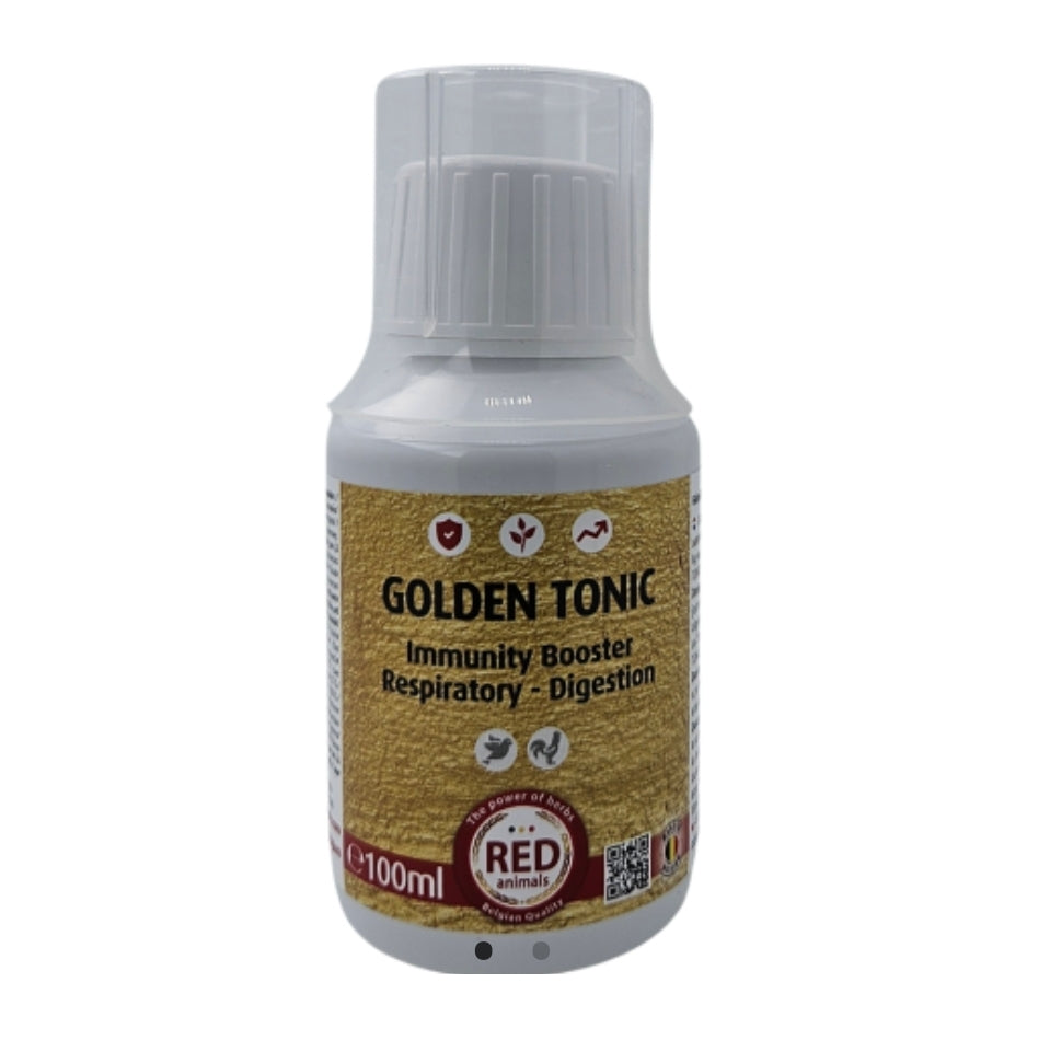 NIEUW Golden Tonic, Immuunsysteem, Spijsvertering en Luchtwegen 250ml - Red Animals