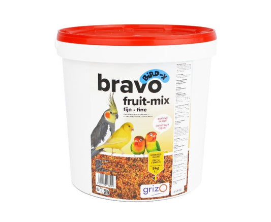 Bravo Fruit Mix Fijn 5kg - Bird-X Grizo