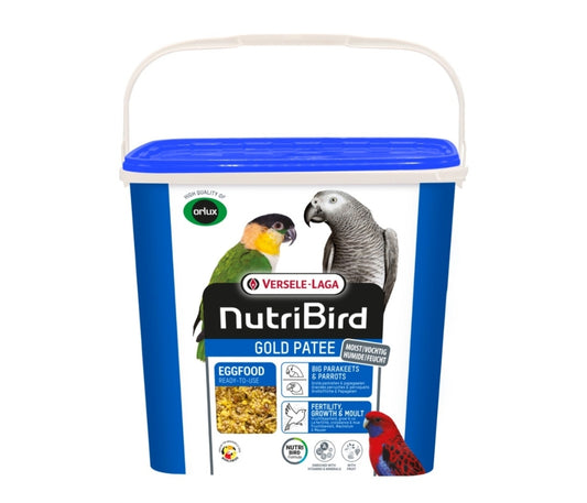 Nutribird Gold Patee Grote Parkieten & Papegaaien 5kg (Orlux gebruiksklaar eivoer grote parkieten & papegaaien)