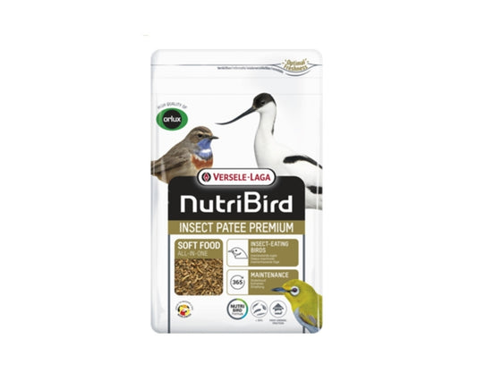 Nutribird Insect Patee Premium 500 gram Min. 50% Insecten. Volledig Voeder Voor Alle Insecteneters