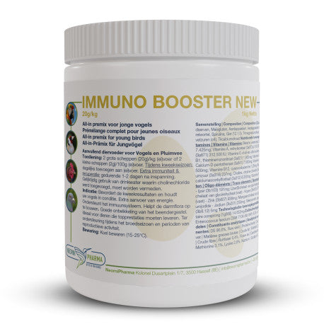 Immuno Booster New 1kg - Alles-in-één premix voor jonge vogels en duiven - NeorniPharma