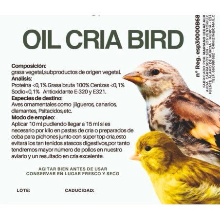 Oil Cría Bird 250ml Ornizin