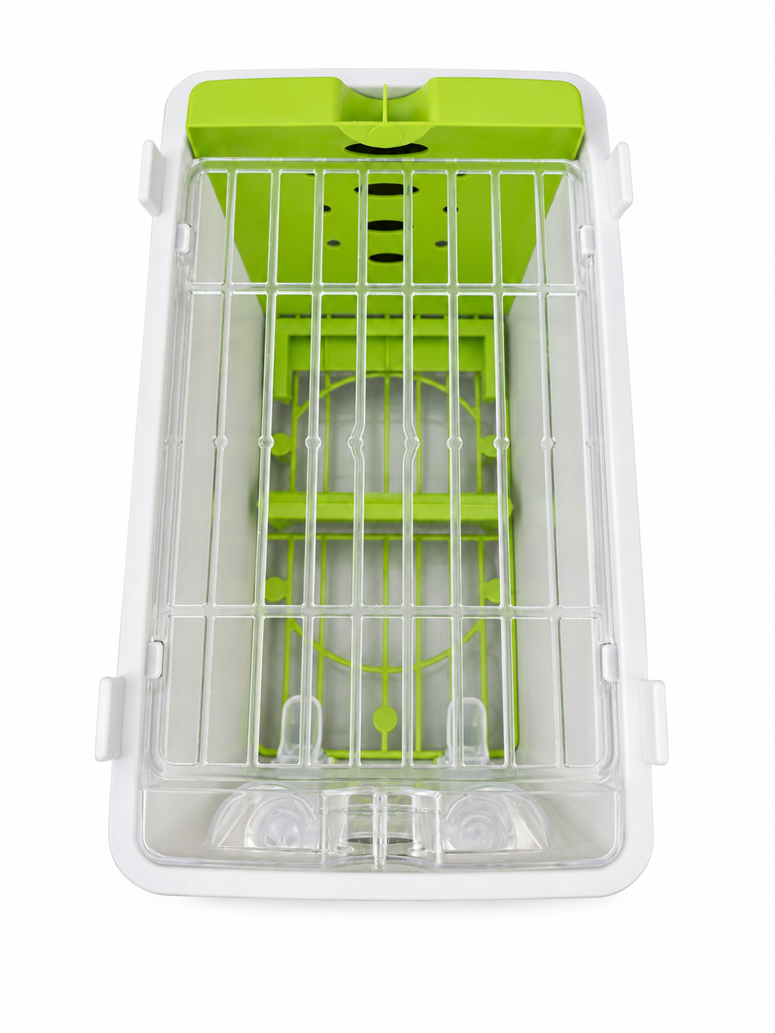 Vervoerskist met deksel "GROEN" 1-vaks klein plastic (NZ84) STA