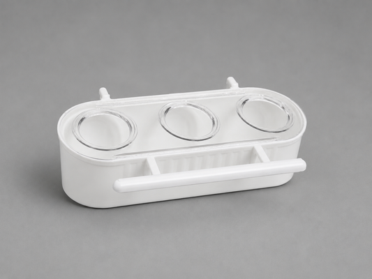 Eetpot Anti Mors - 3 gaten - 124x70x35mm