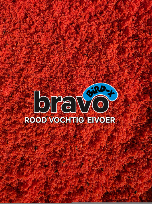 Bravo Rood Vochtig Eivoer 1kg - Bird-X met Italia