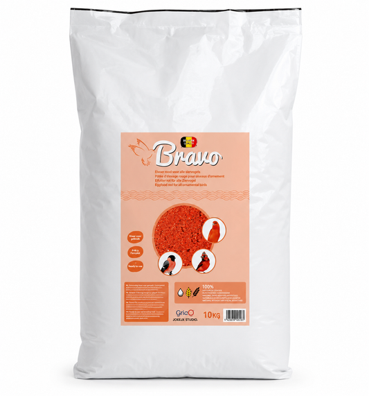 Bravo Rood Eivoer Halfvochtig 10kg - Bird-X