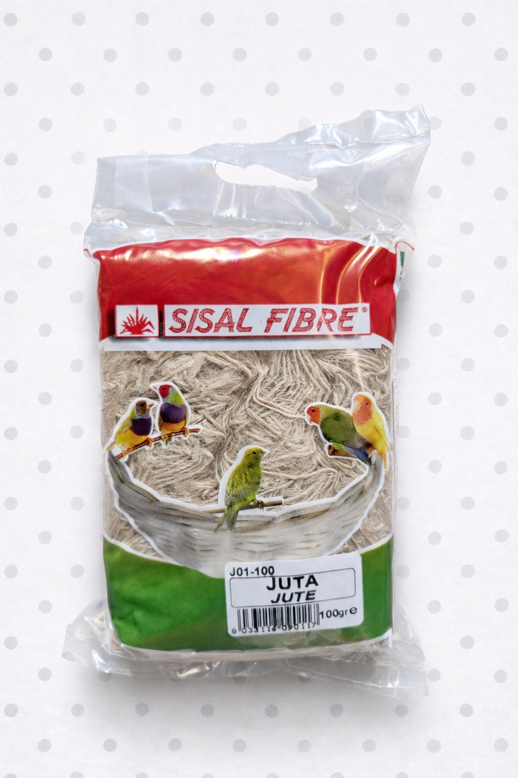 Jute bruin 100 gram - Nest Materiaal