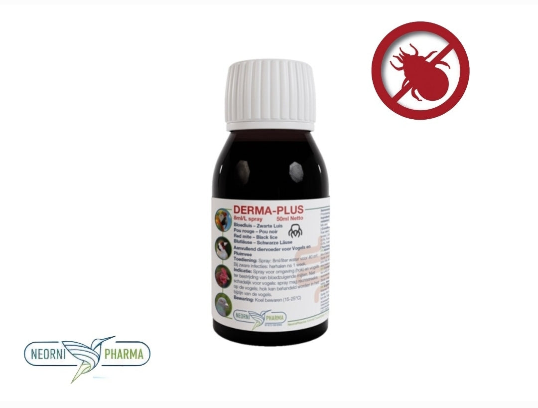 NEW Derma-Plus Spray 50ml - Anti Bloedluis - Neornipharma