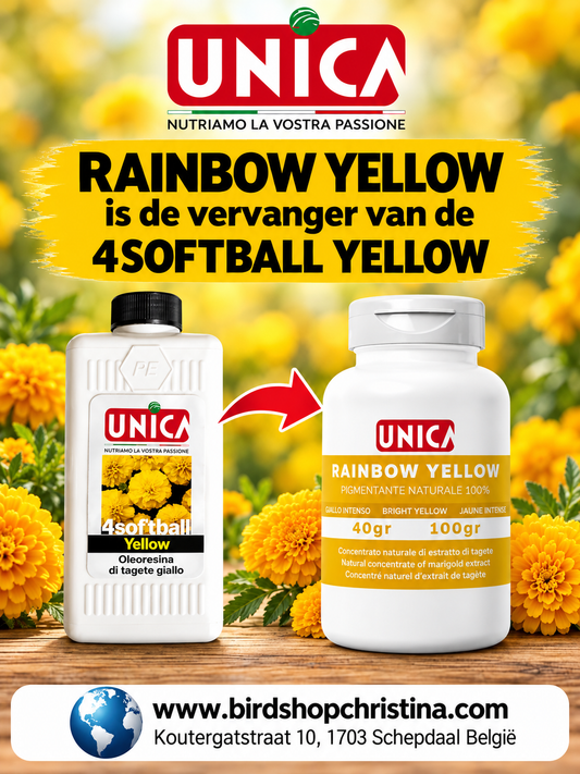 (ZIE RAINBOW Yellow )Unica 4Softball Yellow 250ml