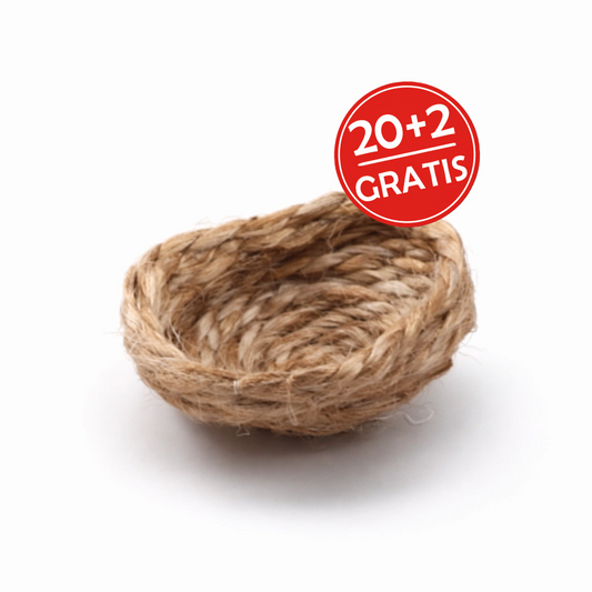 20+2 GRATIS Inlegnest Sisal 9cm