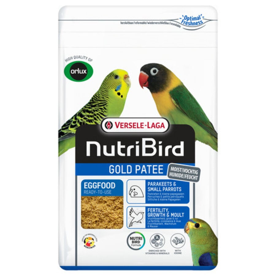 Nutribird Gold Patee Parkieten & Kleine Papegaaien 1kg