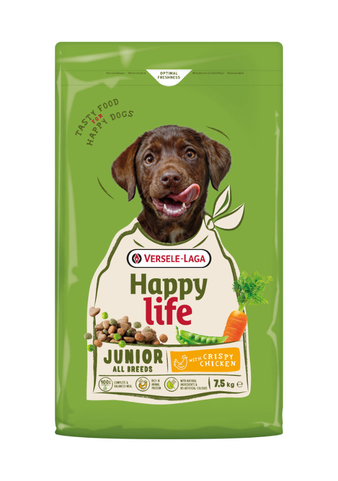 Happy Life Junior Kip 2.5 kg Gevarieerd Kippenvoer Vitaal Groeiende Puppy's - Versele Laga