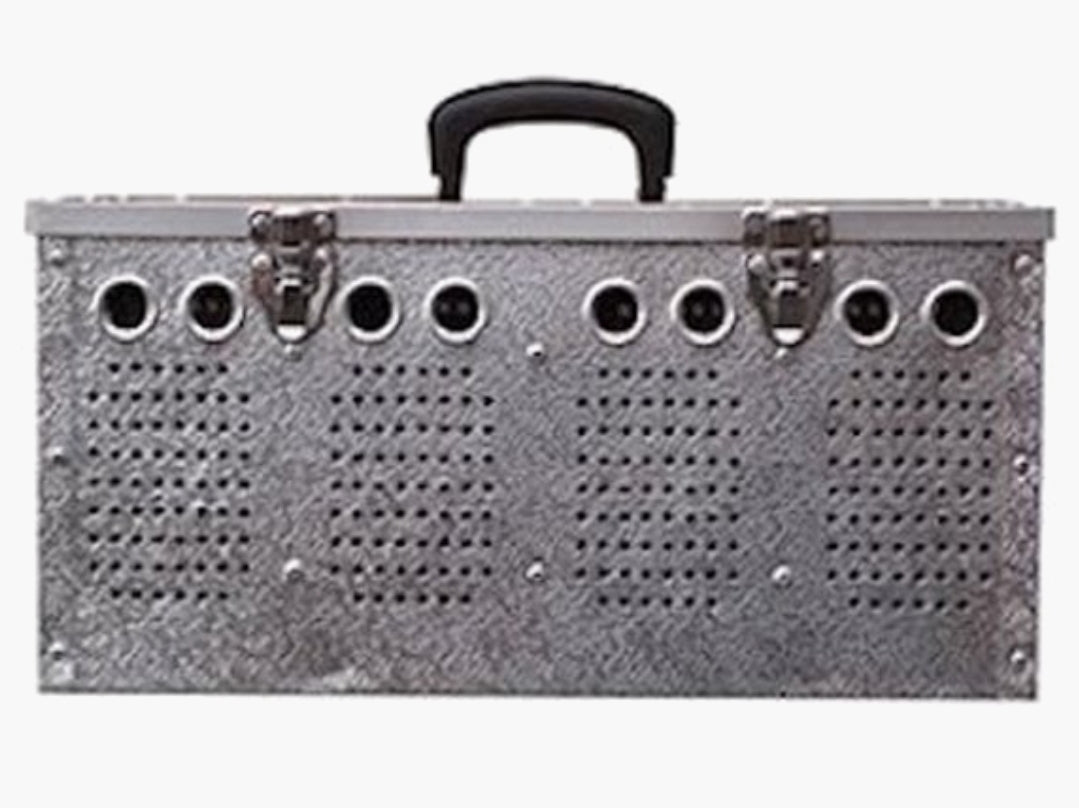 Aluminium Duivenmand 4 Dieren - Natural