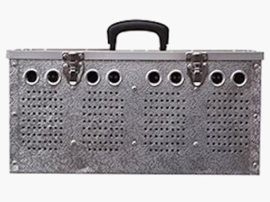 Aluminium Duivenmand 4 Dieren - Natural