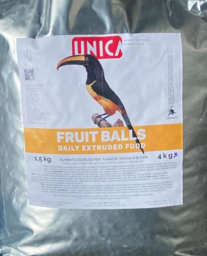 EXTRUDED FRUIT Fruitballs 3kg Unica & Meeks