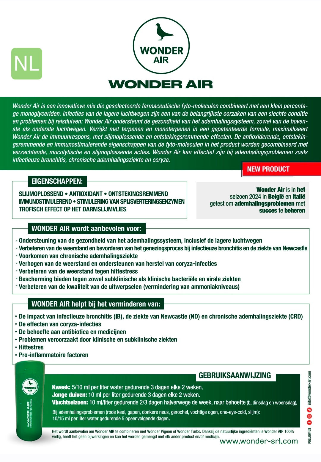 Wonder Air 1L - Wonder Pigeon