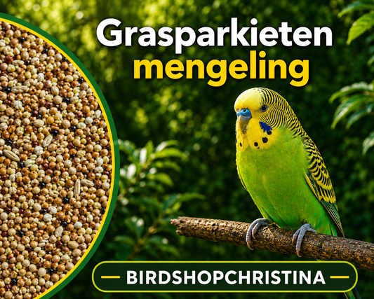 Grasparkieten Standaard - 1kg uitgepond - Vogelvoer