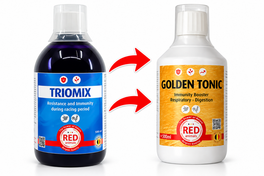 - VERVANGEN DOOR GOLDEN TONIC - Triomix Vloeibaar (Tricho-Mix) 500ml - Red Animals