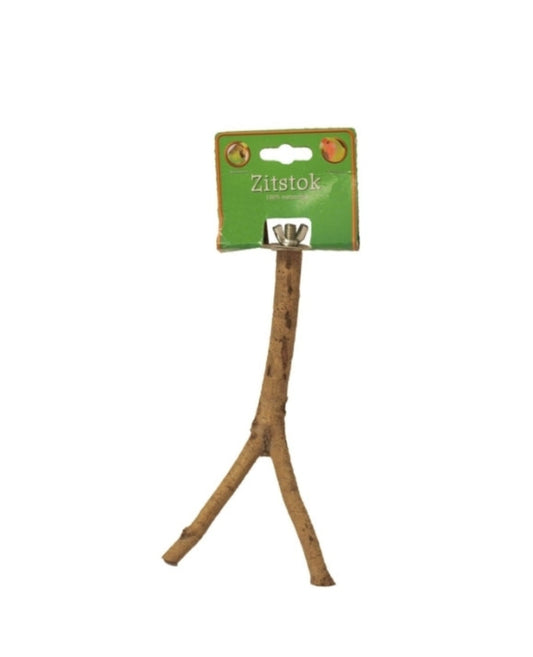 Houten Zitstok Tak Y Vorm 35 cm