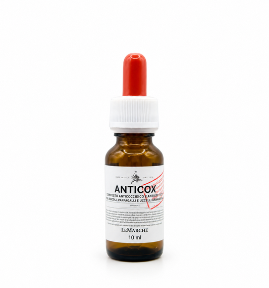 Anticox 10ml ( 10ml ) - Coccidiose - Anti zwarte stip ⚫️ - Megabacterie - Schimmels - Kiemwater - Unica