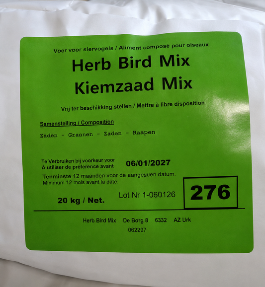 Kiemzaad Mix 20kg - 41 Zaden - Herb Bird Mix