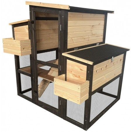 Kippenhok in bosstijl, cackleberry 123x95x125cm - Duvo+